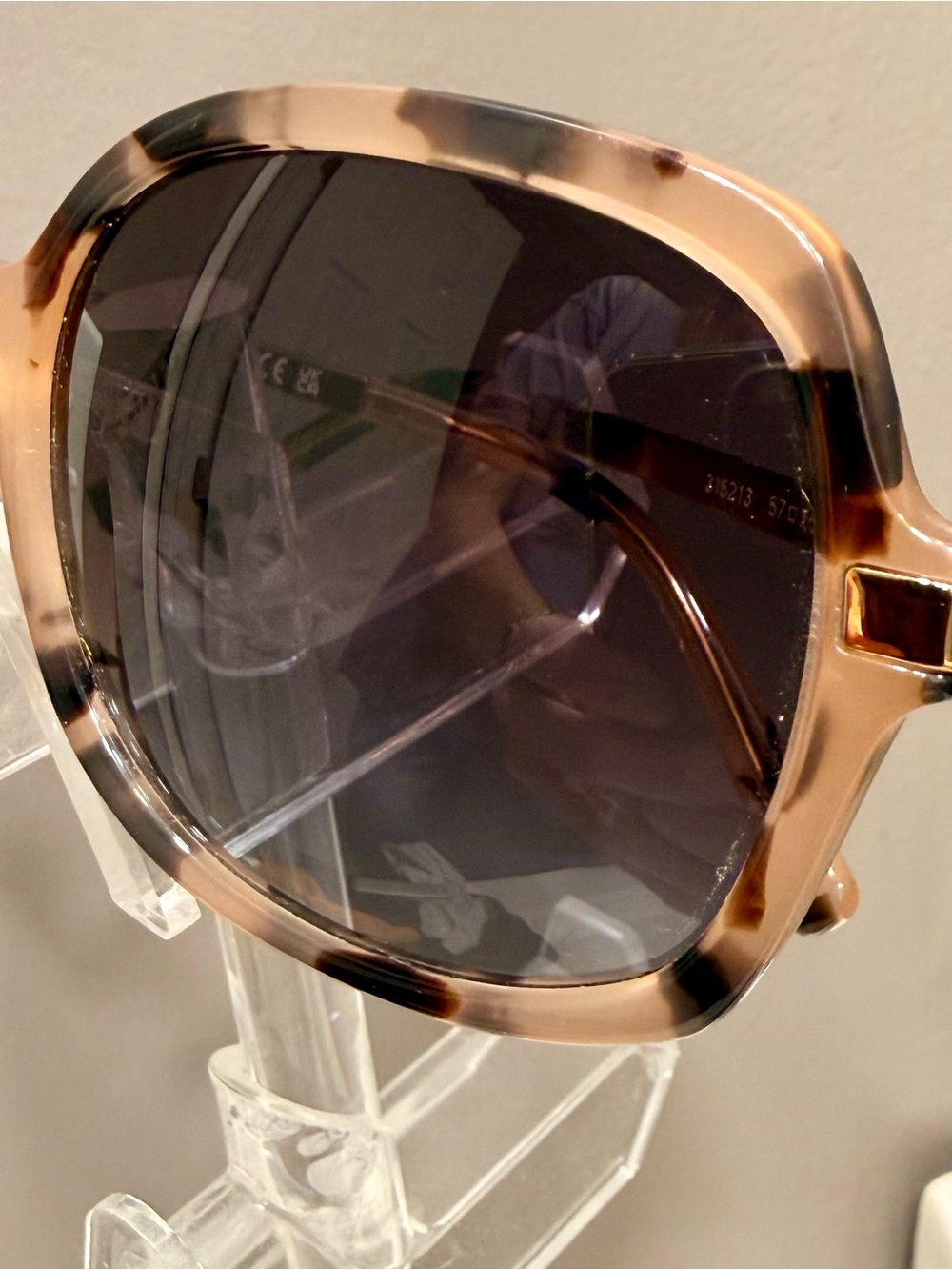 Michael Kors Oversized Rose Gold Tortoiseshell Sunglasses